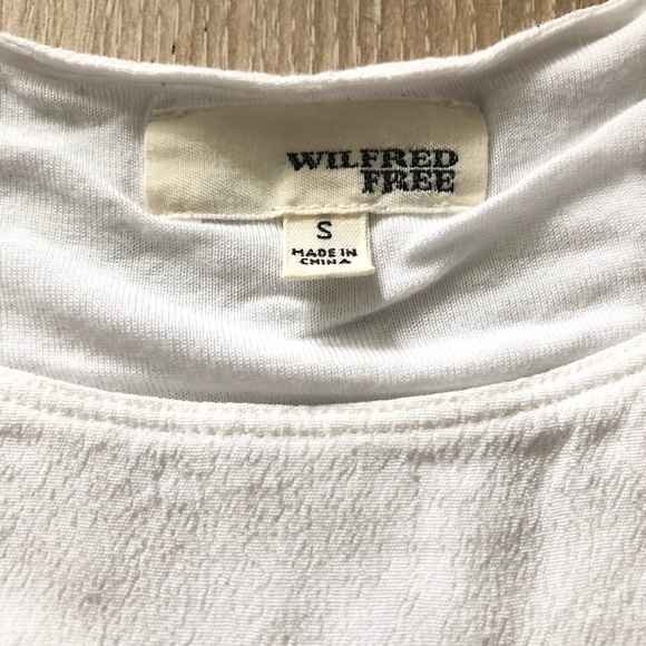 Aritzia Wilfred Free Cap Sleeve Lined Top in White Size S - Picture 10 of 10